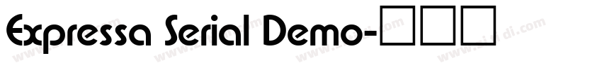 Expressa Serial Demo字体转换